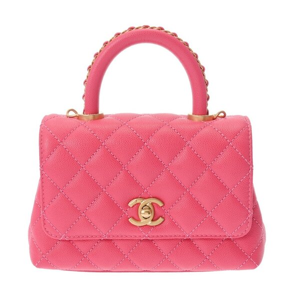 CHANEL Matrasse Top handle XXS 2WAY Pink hand bag - Picture 1 of 12